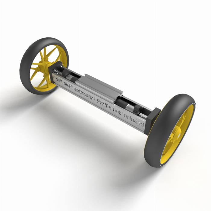 Drive axle in the profile core