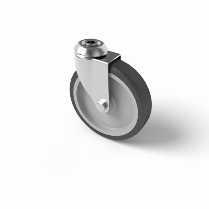 Roller 100 single bolt hole, without brake , with a load capacity of 56kg