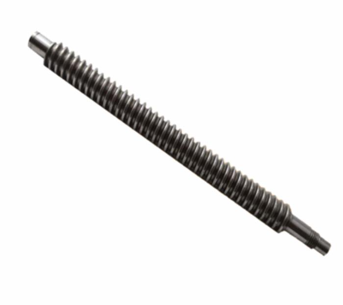 Trapezoidal threaded spindle 16x4 R ready for installation