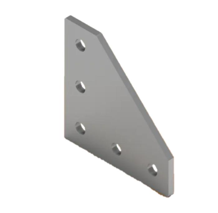 L connector plate 116x116, Laser cut