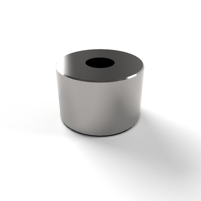 Trapezoidal lead screw nut 16X4 R steel - cylindrical