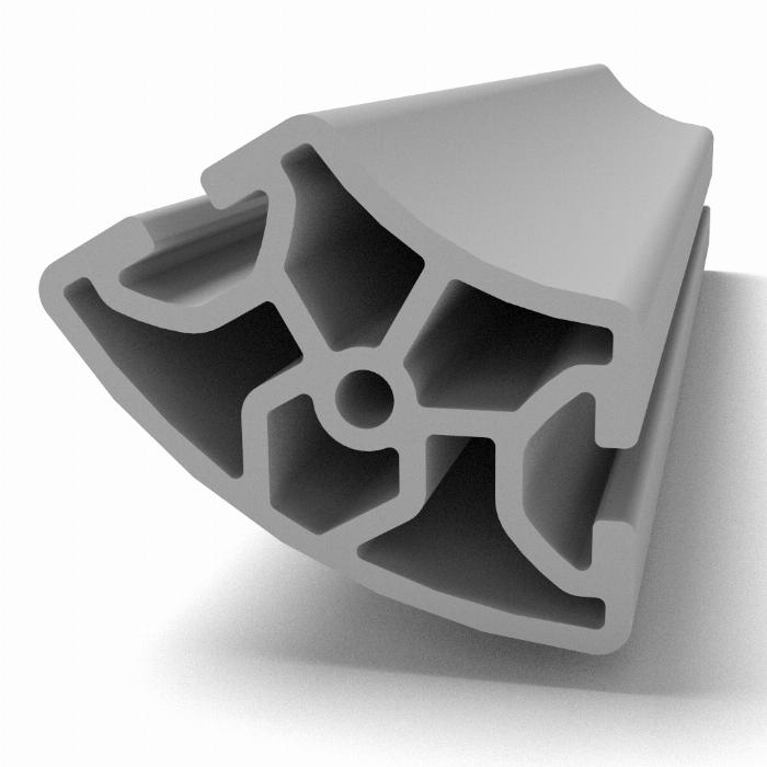 Perfiles Aluminio Estructural Perfil Alu R40/80-60° Tipo -I Ranura 8
