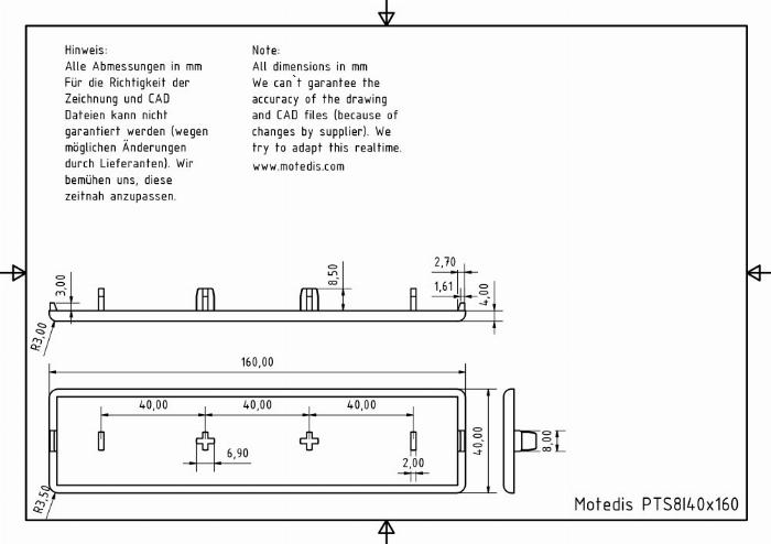 Cover Caps 40x160 I-Type slot 8