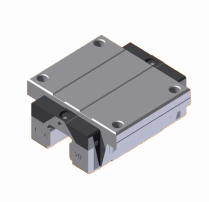 Carro guía HRC25FL-SZ-V0-N-BLOCK de acero cementado y bolas de acero templado.