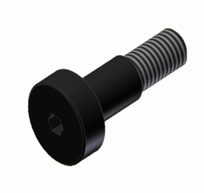 Esparrago de fijación céntrico para fijar del rodillo LFR 14 con agujero de 14 mm