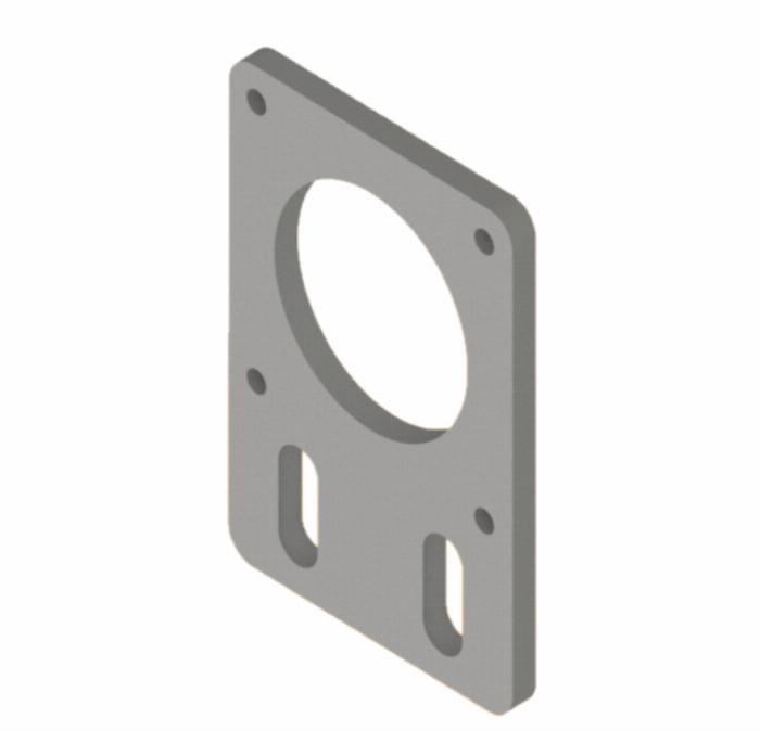 Plate engine mount NEMA 23 - 0DEG M8-30, short t=5mm