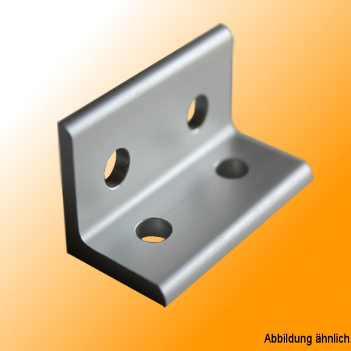 Ofrecemos este Ángulo de Aluminio elox 90x45. Contiene 4 agujeros.