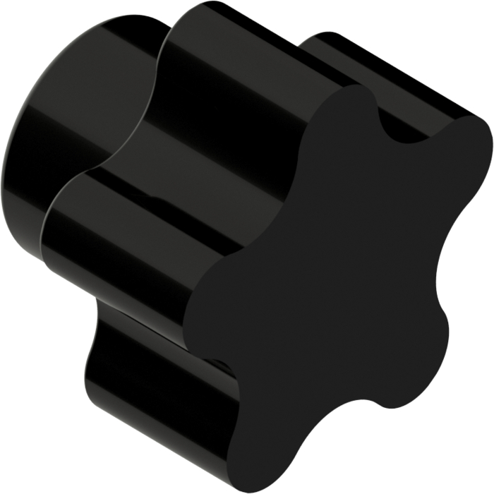 Star handles, internal thread