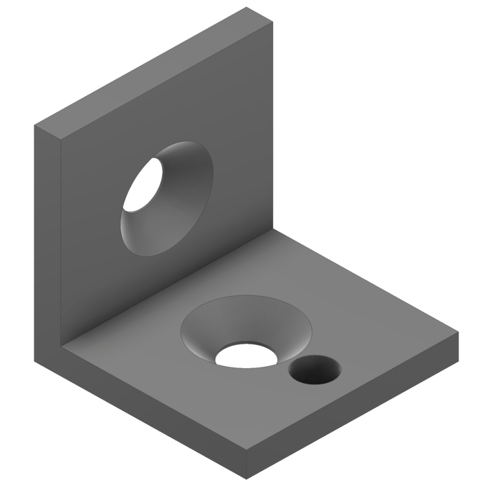 Steel bracket 40 simple no rotate for Scooter black