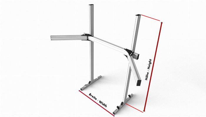 Este configurador le permite personalizar su soporte de monitor simrig.
