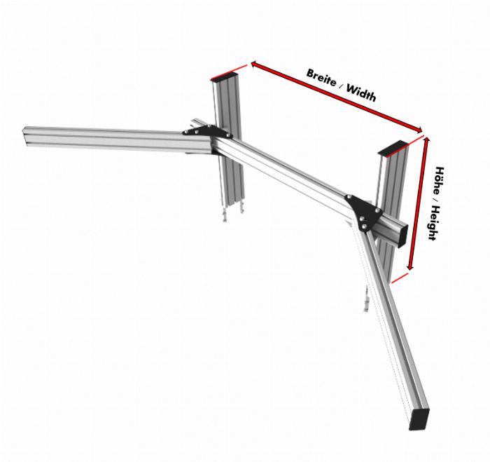 Este configurador le permite personalizar su soporte de monitor simrig.