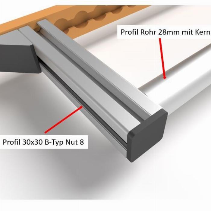 With this multiple support for lashing rails you can choose the length and the distance